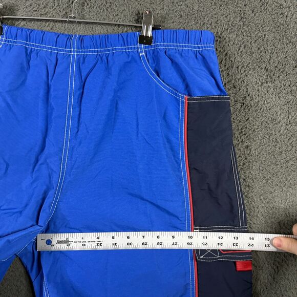 Vtg Polo Sport Board Shorts Mens XL Blue Bathing Suit Cargo 90s Y2K - Picture 12 of 15